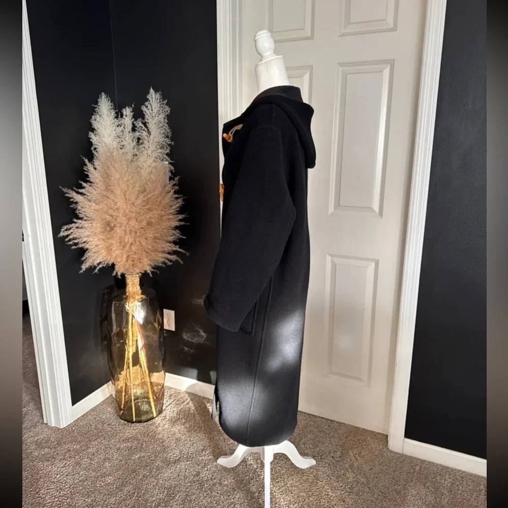 Vintage Orvis Duffle Coat Wool Cashmere Plaid Lined Toggle England 
Size Medium - Picture 3 of 12